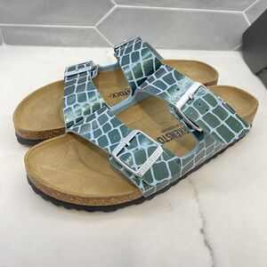 Birkenstock Arizona BS Sandals Womens Size 9-9.5 NARROW teal aqua Ocean Breeze